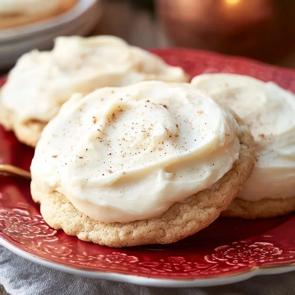Delightful Eggnog Cookies with Festive Frosting Recipe