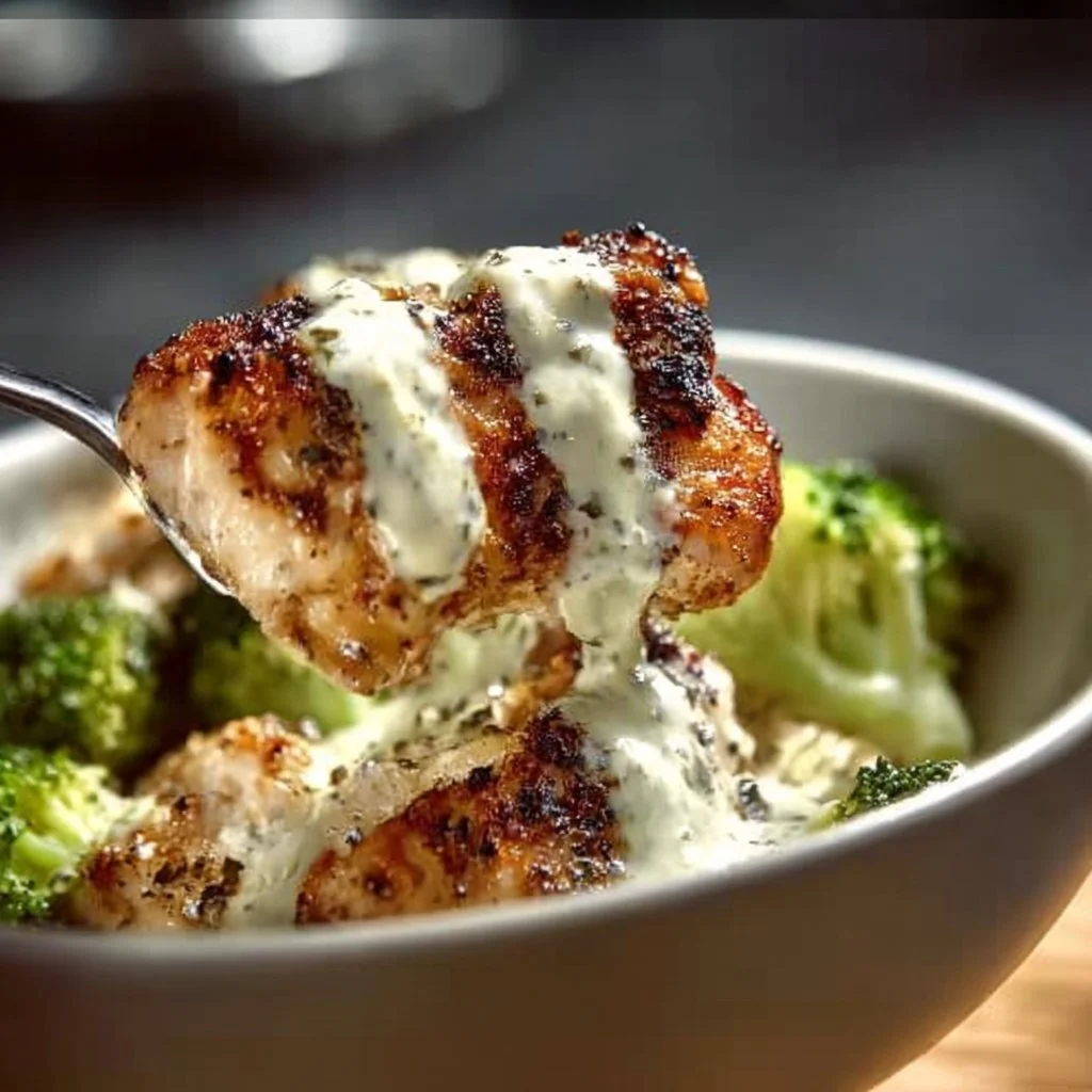 Grilled Chicken Broccoli Bowls with Creamy Garlic Sauce Recipe 3 Grilled Chicken & Broccoli Bowls with Creamy Garlic Sauce Recipe