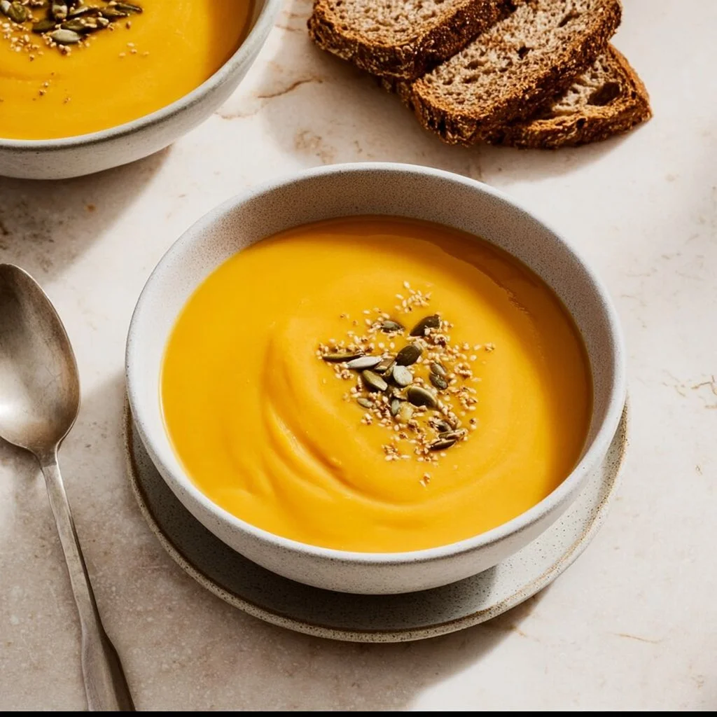 Healthy Vegan Carrot Ginger Soup