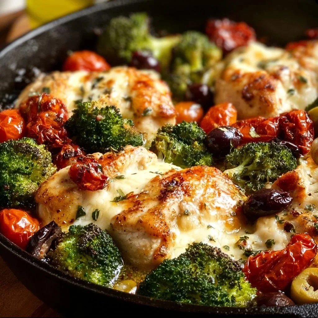 Savory low-carb Tuscan chicken recipe on a plate garnished with herbs