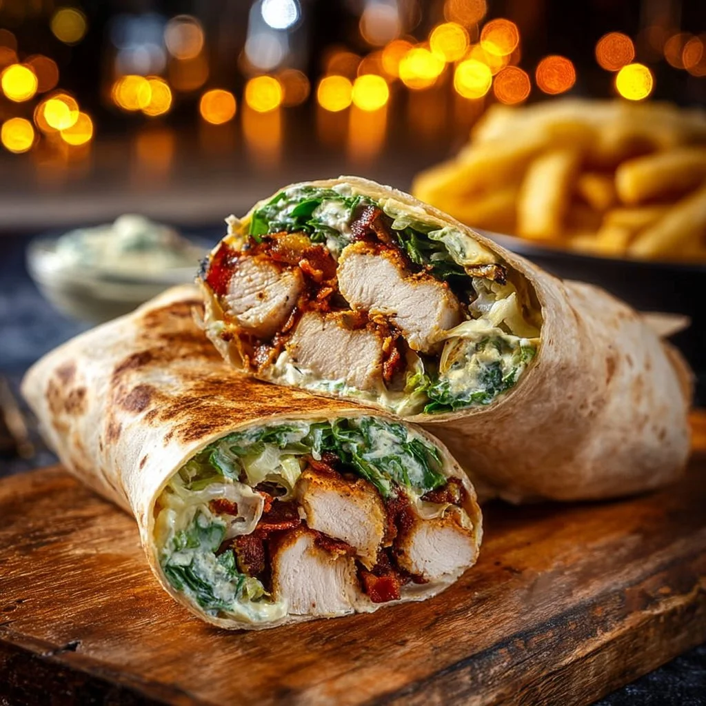 Chicken Caesar Wrap 3 Chicken Caesar Wrap