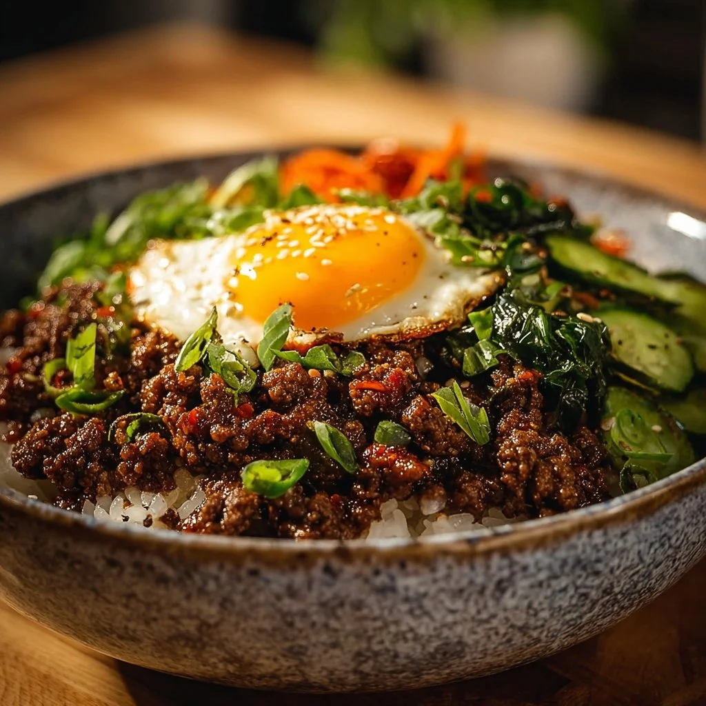 Delightful Korean Ground Beef Bowl Recipe