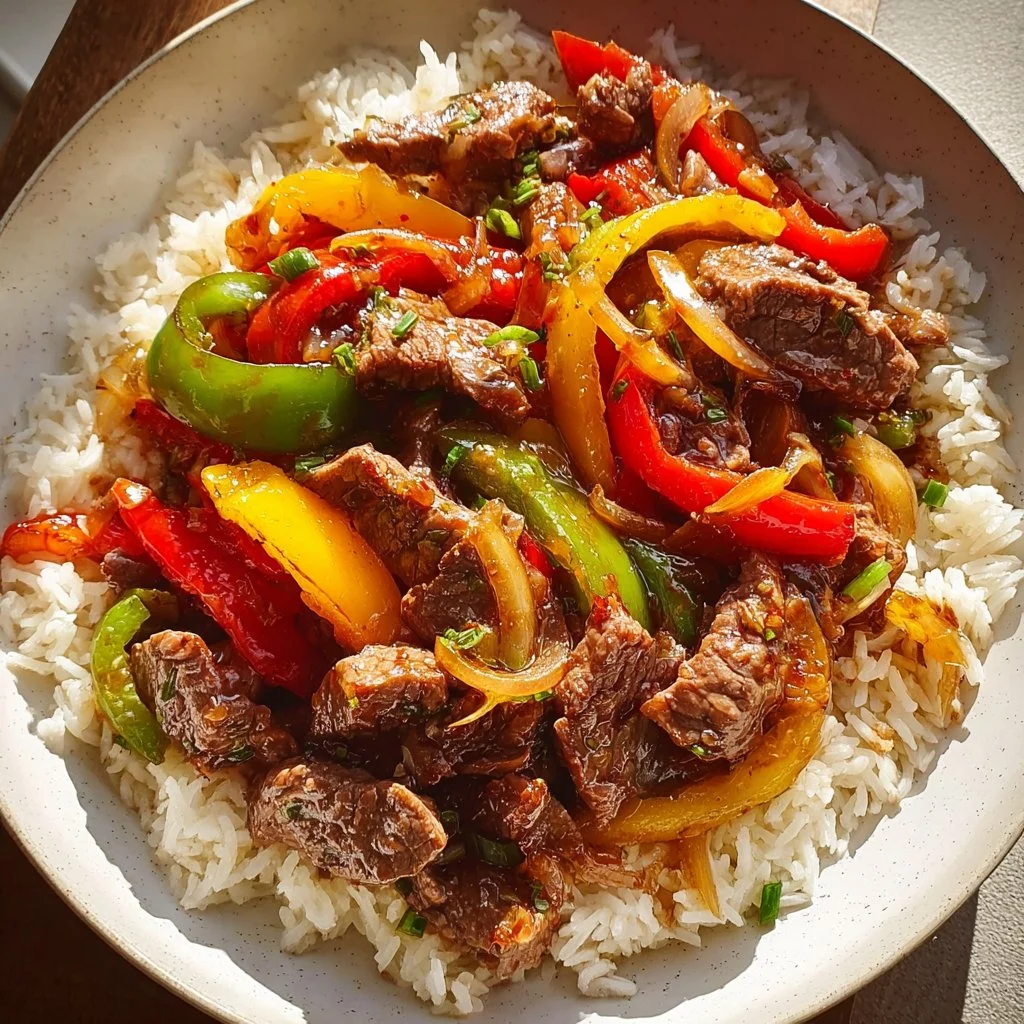 Easy Beef and Peppers Skillet