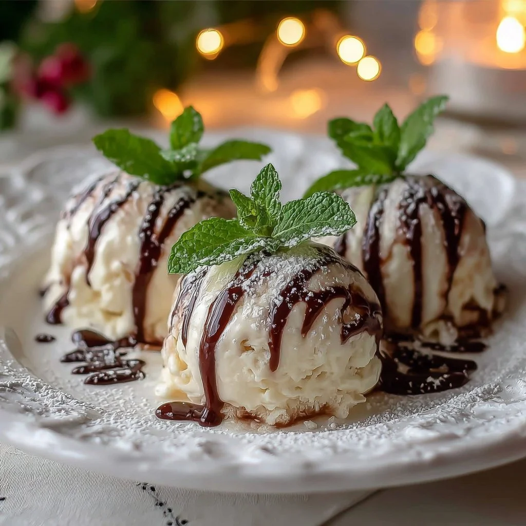 Delicious Italian Cream Bombs filled with creamy filling and topped with chocolate.