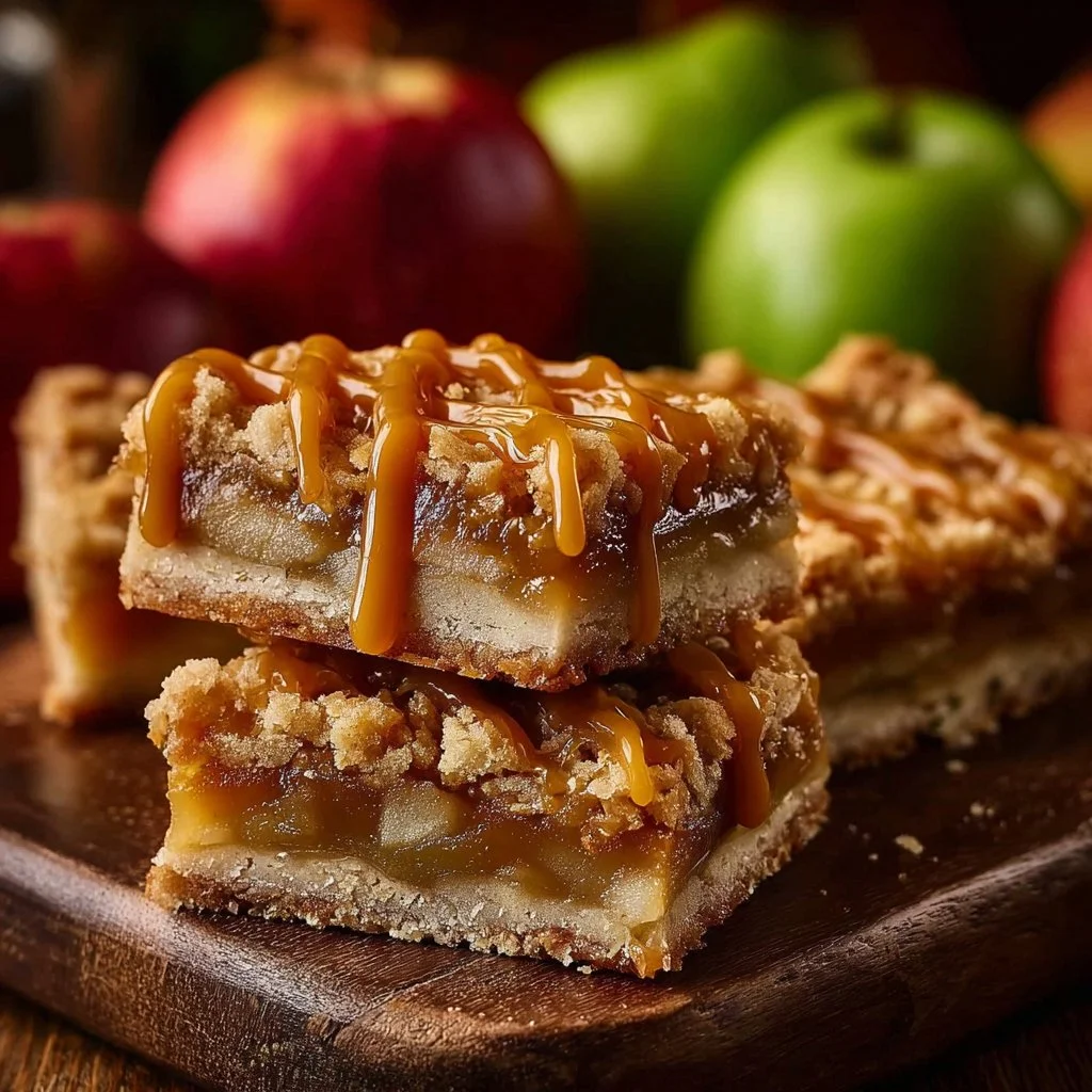 Salted Caramel Apple Pie Bars
